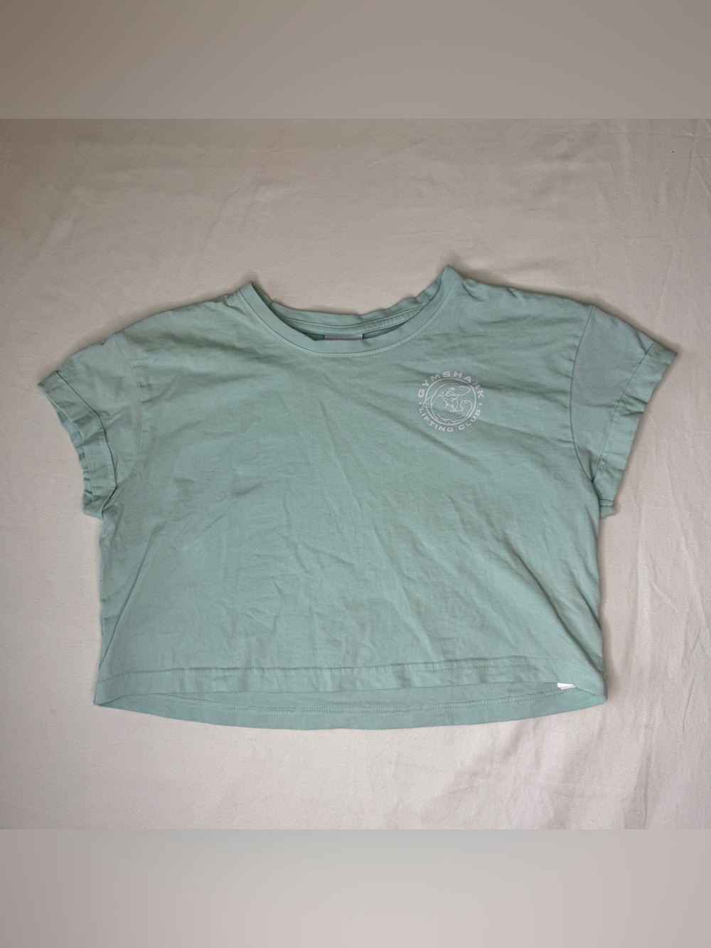 Gymshark Mint Green Cropped Tee